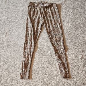 Mixit. Butter Soft Pullon Style Aztec Fairisle Winter Print Full Length Leggings